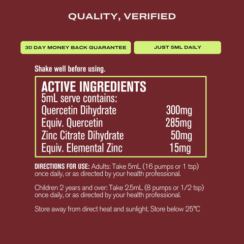 Liposomal Quercetin & Zinc